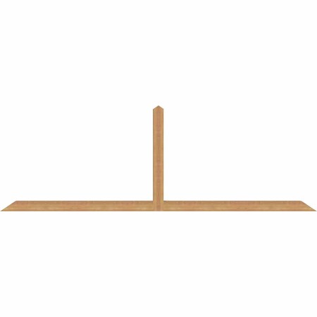 Ekena Millwork Portland Timber Gable Bracket, Western Red Cedar, 108"W x 36"H x 3 1/2"D x 3 1/2"F, 8/12 Pitch GBW108X36X0404POR00SWR